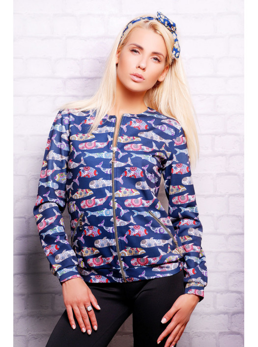 Этно рыба кофта Бомбер2 (весна) д/р psФР-00001536_000010074