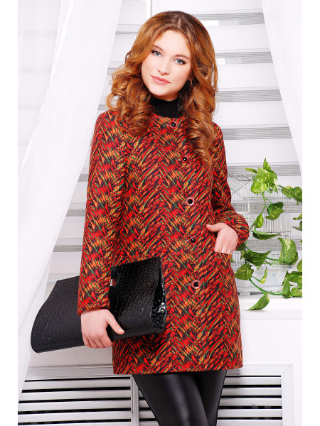 Абстракция красная пальто Рада