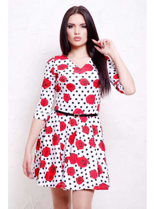 Розы-горох мелкий платье Мая д/р ps00-00000117_000014664