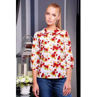 Роза красная блуза Тамила1 д/р