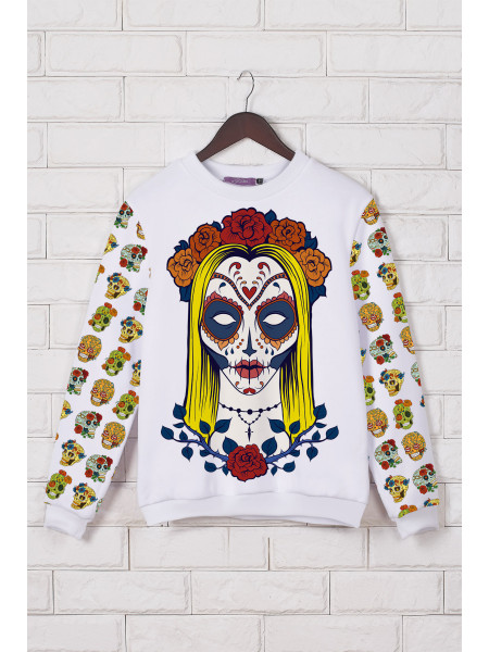 Santa Muerte кофта Свитшот №3 (весна) д/р