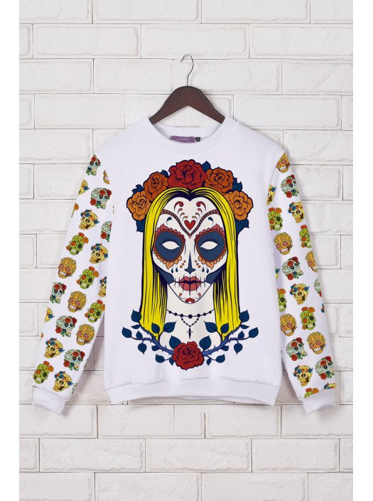 Santa Muerte кофта Свитшот №3 (весна) д/р psФР-00001393_000008440