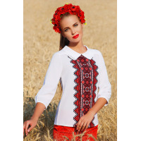 Украинский орнамент№2 блуза Тамила2 д/р