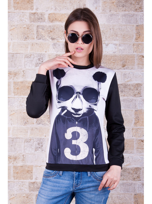 Панда кофта Свитшот №2 (весна) д/р psФР-00001395_000007115