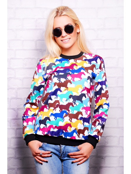 Лошади кофта Свитшот №1 (весна) д/р