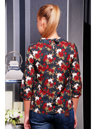 Роза красная блуза Тамила1 д/р