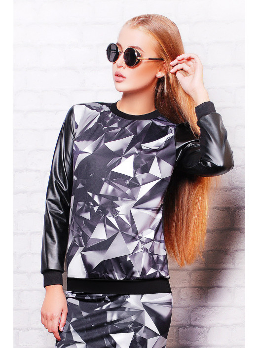 Треугольники кофта Свитшот №4 (весна) д/р psФР-00001702_000010151