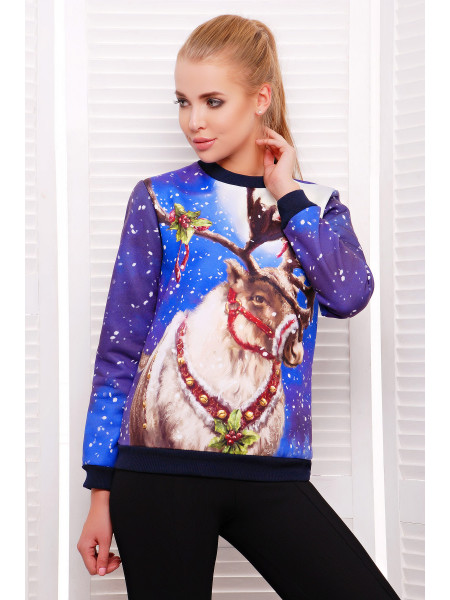 Олень кофта Свитшот 1 д/р