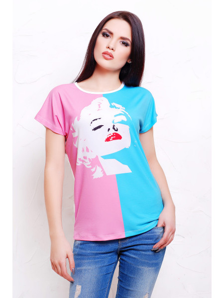 Мэрлин Монро футболка Кимоно