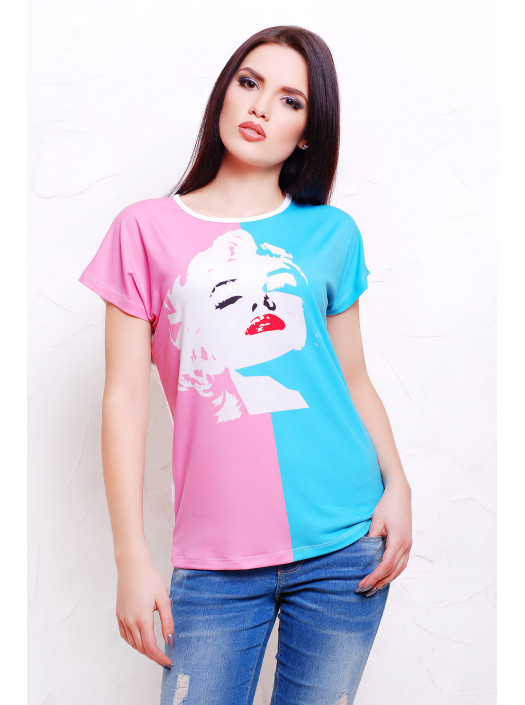 Мэрлин Монро футболка Кимоно psФР-00001637_000014949