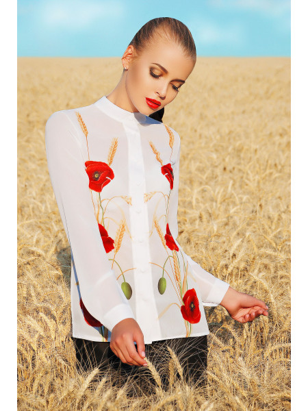 Маки блуза Лекса 3Ш д/р