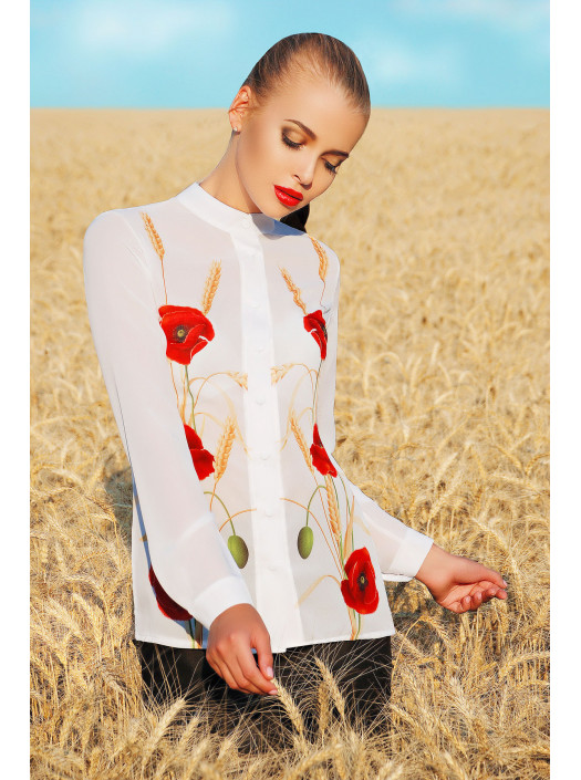 Маки блуза Лекса 3Ш д/р psФР-00001733_000010508