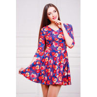 Маки-синий платье Мая д/р