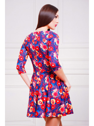 Маки-синий платье Мая д/р