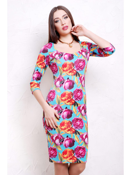 Пионы 4 платье Вики-Д д/р