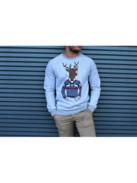 Свитшот HGLN утепленный с оленем