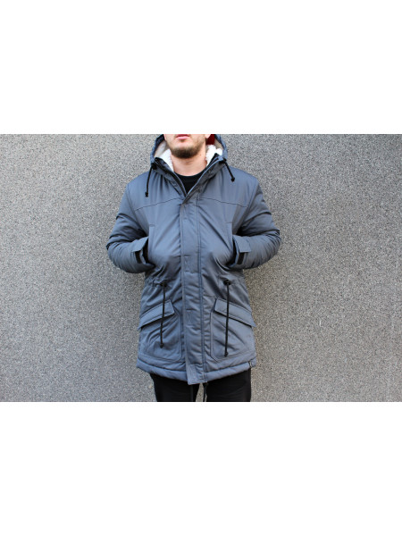 Парка HLGN серая