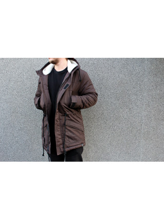 Парка HLGN коричневая