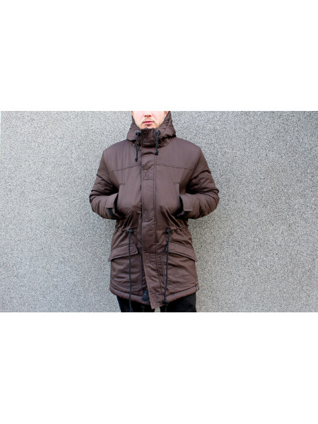 Парка HLGN коричневая