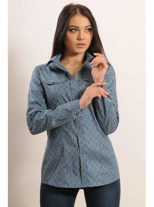 Рубашка "Марго" РУ 9.2-37/15синий