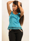 Блуза "Линжери-Слим" БЛ 35.1-43/16бирюза