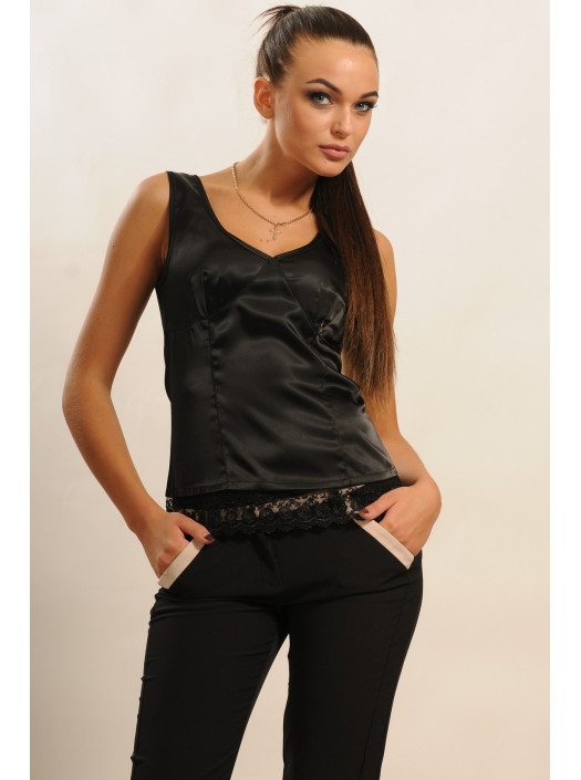 Блуза "Линжери-Слим" БЛ 35.1-43/16черный