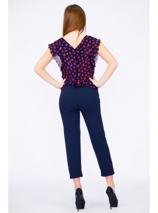 Блуза "Винкс" БЛ 10.2-54/15темно-синий
