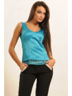 Блуза "Линжери-Слим" БЛ 35.1-43/16бирюза