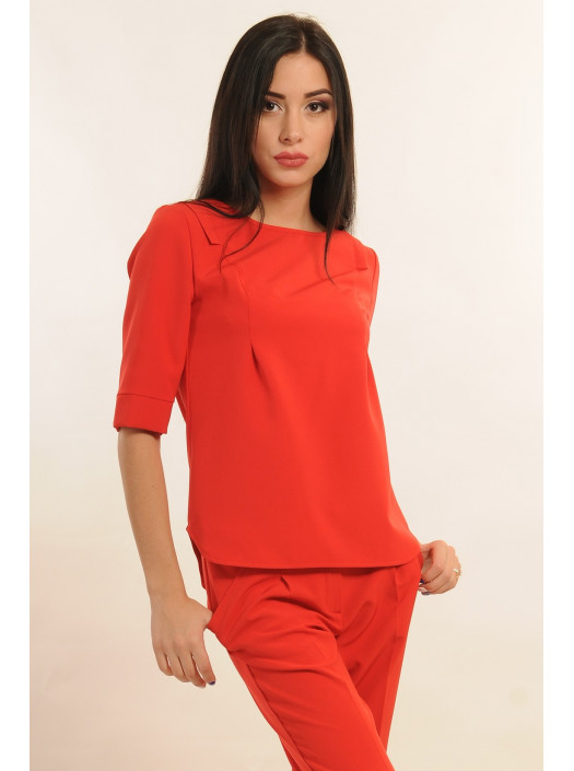Блуза "Горчица" БЛ 5.1-78/15красный
