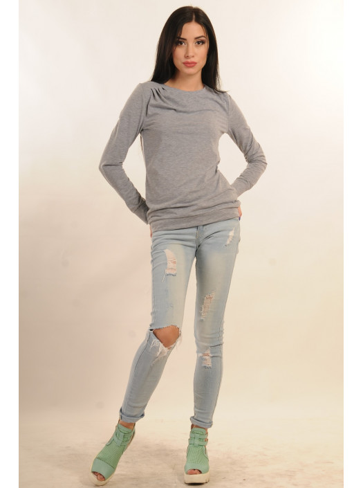 Блуза "Стрит" БЛ 2.1-01/15серый меланж