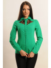 Блуза "Гретта" БЛ 29.1-55/15зеленый