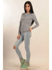 Блуза "Стрит" БЛ 2.1-01/15серый меланж