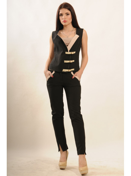 Брюки "Чили" БР 5.1-91/15черный/беж