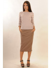 Юбка "Сити" ЮБ 1.1-07.1/14капучино