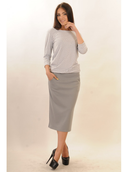 Юбка "Сити" ЮБ 1.1-07.1/14серый