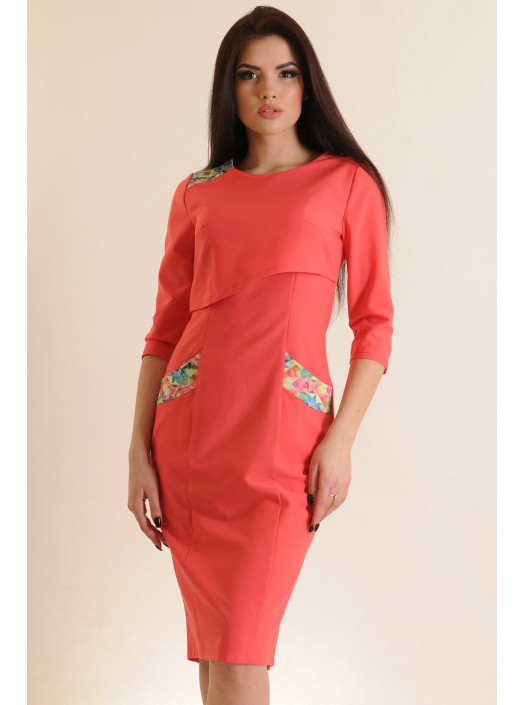 Платье "Флорида" ПЛ 5.1-14/16коралл