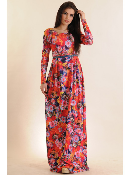 Платье "Фиона" принт ПЛ 22.2-35/14розовый