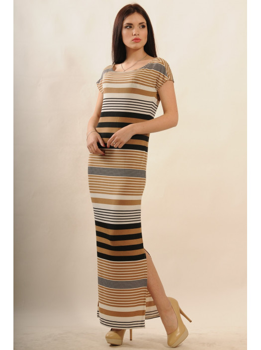 Платье "Радуга" макси ПЛ 4.2-54/15капучино