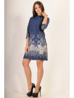 Платье "Волна" ПЛ 18.2-65/14синий купон