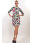 Платье "Волна" ПЛ 18.2-65/14цветочный принт