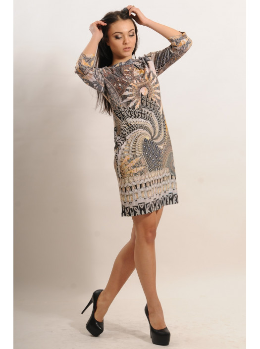 Платье "Волна" ПЛ 18.2-65/14беж