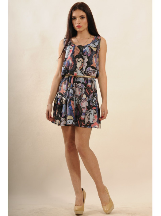 Платье "Джесс" ПЛ 10.2-28/16принт пикассо