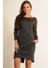 Платье "Бердс" ПЛ 12.1-16/16графит