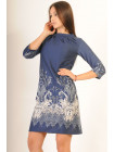 Платье "Волна" ПЛ 18.2-65/14синий купон