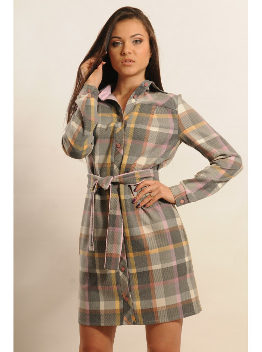 Платье-рубашка "Бонни" ПЛ 5.2-49/15розовый