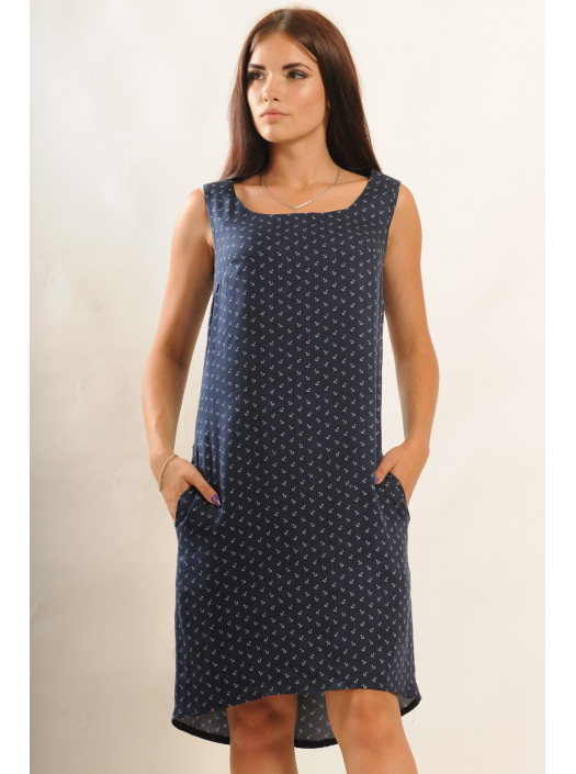 Сарафан "Доминика" СФ 16.2-64/15темно-синий