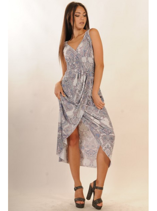 Сарафан "Восток" макси СФ 42-49/13светло-серый