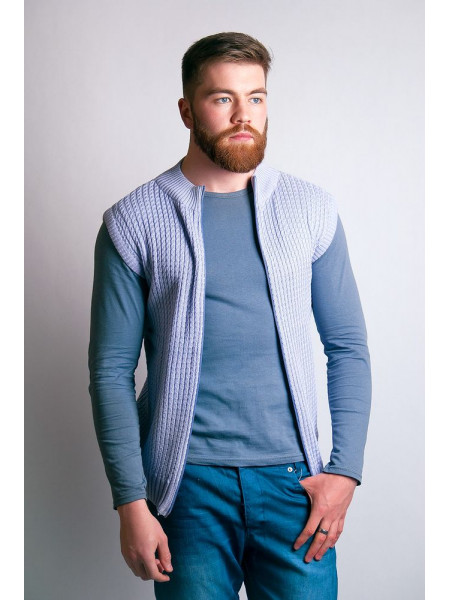 Жилетка шерстяная