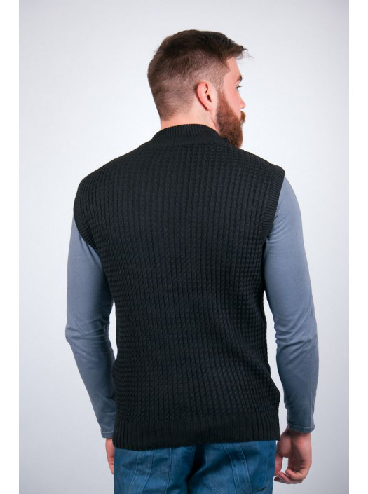Жилетка шерстяная Жилетка №27F020_Черный