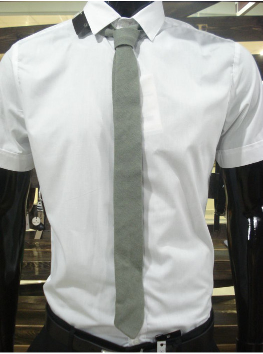 Галстук Галстук A 0011_Светло-серый